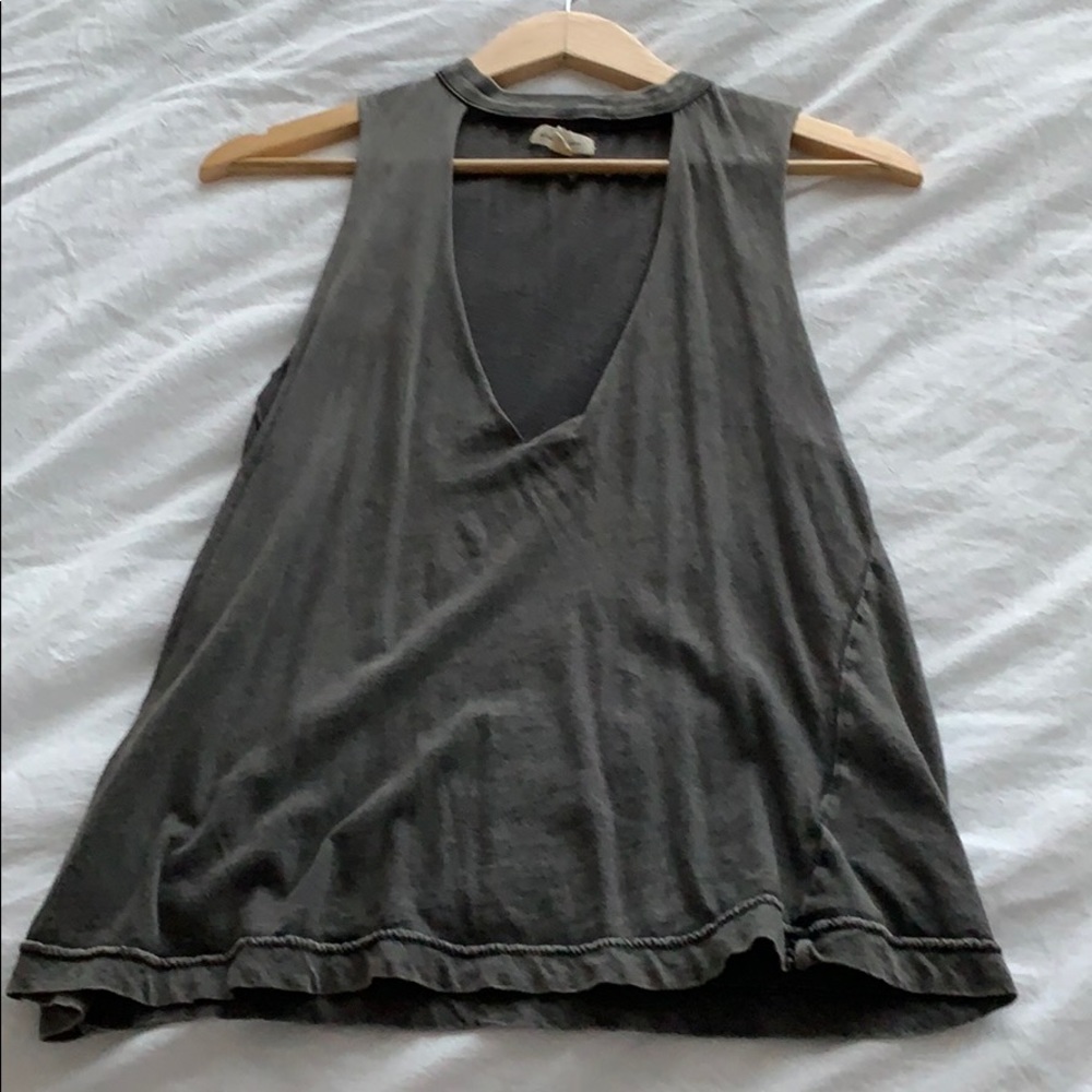 Silence + noise grey tank top